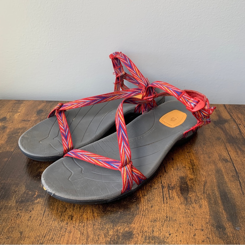 TEVA Zirra Sandals Red Straps (S/N 1000035) Women’s Size 9.5 US / 40.5 EU